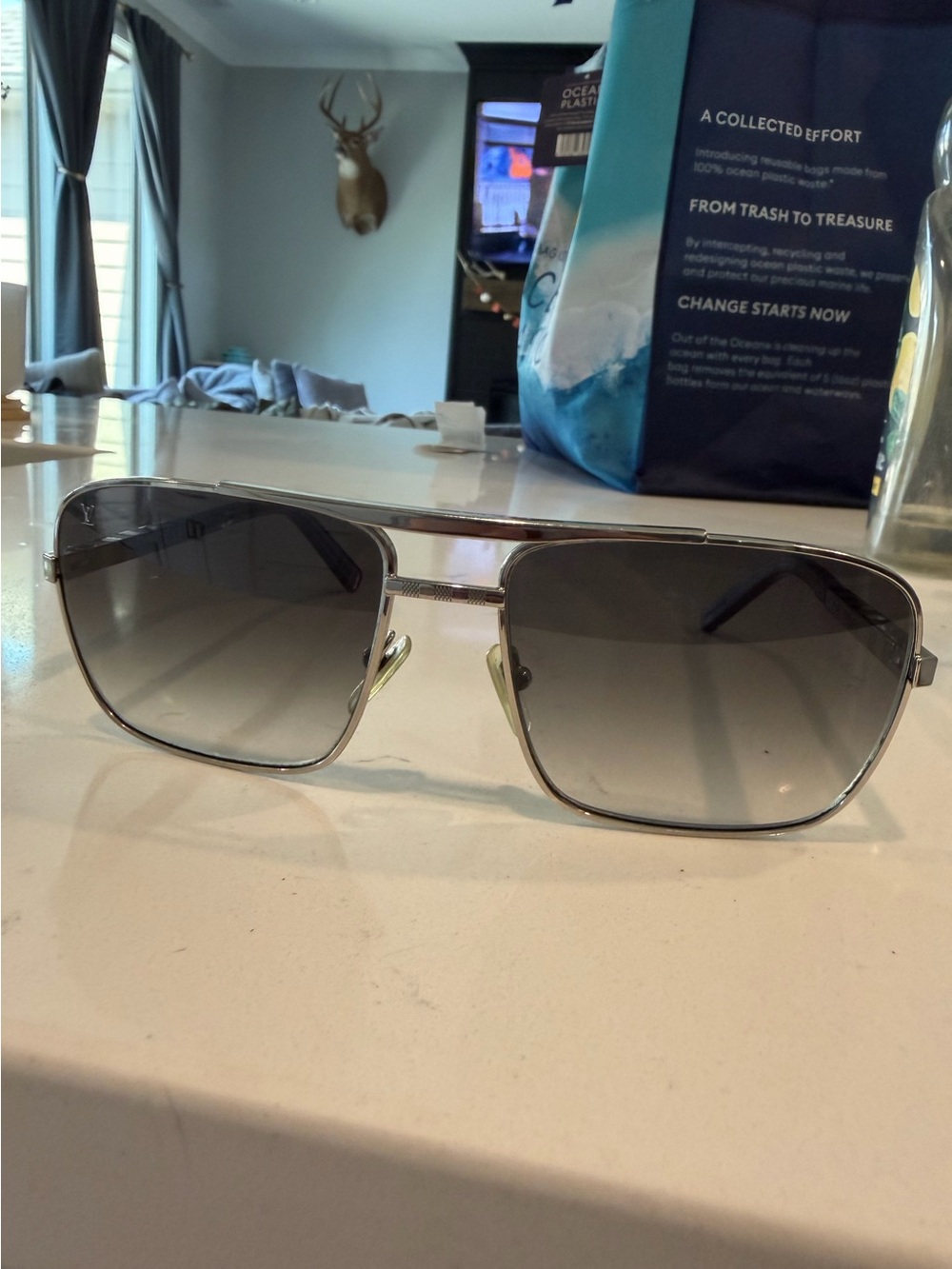 Louis Vuitton Attitiude Sunglasses - Metal Frame Gray Gradient Lenses